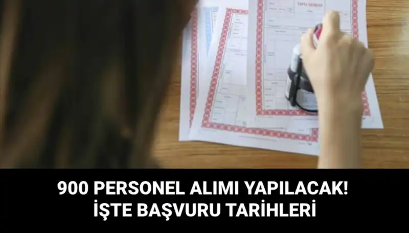 Türkiye'de Tapu ve Kadastro Genel Müdürlüğü 900 Sözleşmeli Personel Alacak
