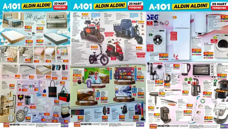 20 Mart Perşembe A101 Aktüel Kataloğu: Airfryer'dan Gaming Ekipmanlarına Her Şey Burada!