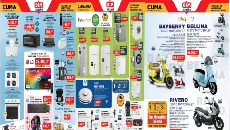 BİM’de Büyük İndirimler Başlıyor: 4-7 Mart Aktüel Ürünler Kataloğu