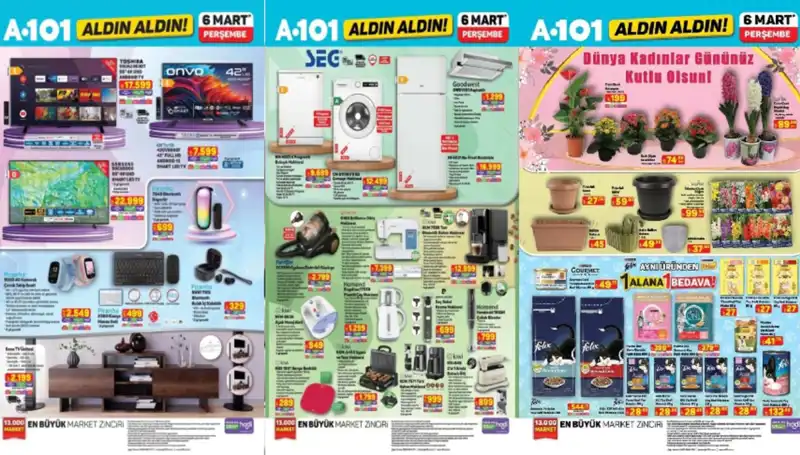 A101 6 Mart Aktüel Ürünler Listesi: Elektrikli Süpürge ve Tost Makinesi Kaçırılmayacak!