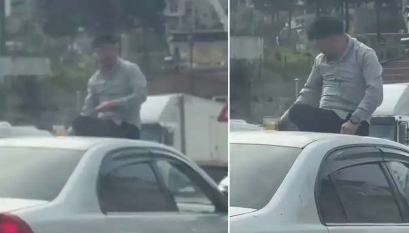 Trafik Skandalı: Otomobil Üzerinde Eğlencenin Sınırları Zorlandı!