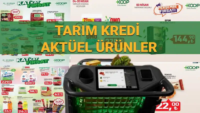 Tarım Kredi Kooperatifi Marketleri'nde Nisan Ayı İndirimli Ürünler Listesi