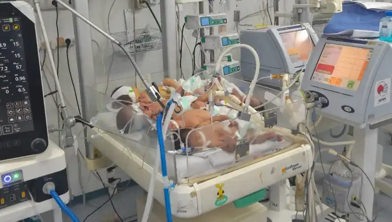 Gazze'deki Doktorların Çaresizliği: Kuvözde Birden Fazla Bebek Krizi
