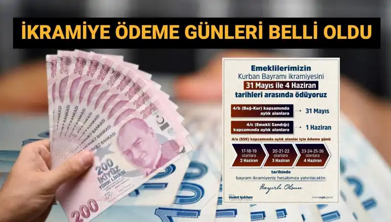 Emekli Bayram İkramiyeleri Hesaplara Ne Zaman Geçiyor? Tarihleri Öğrenin!